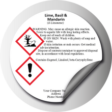 Load image into Gallery viewer, Wax Melt & Candle CLP Labels