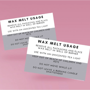 10 Usage Cards - Multiple Colours Available
